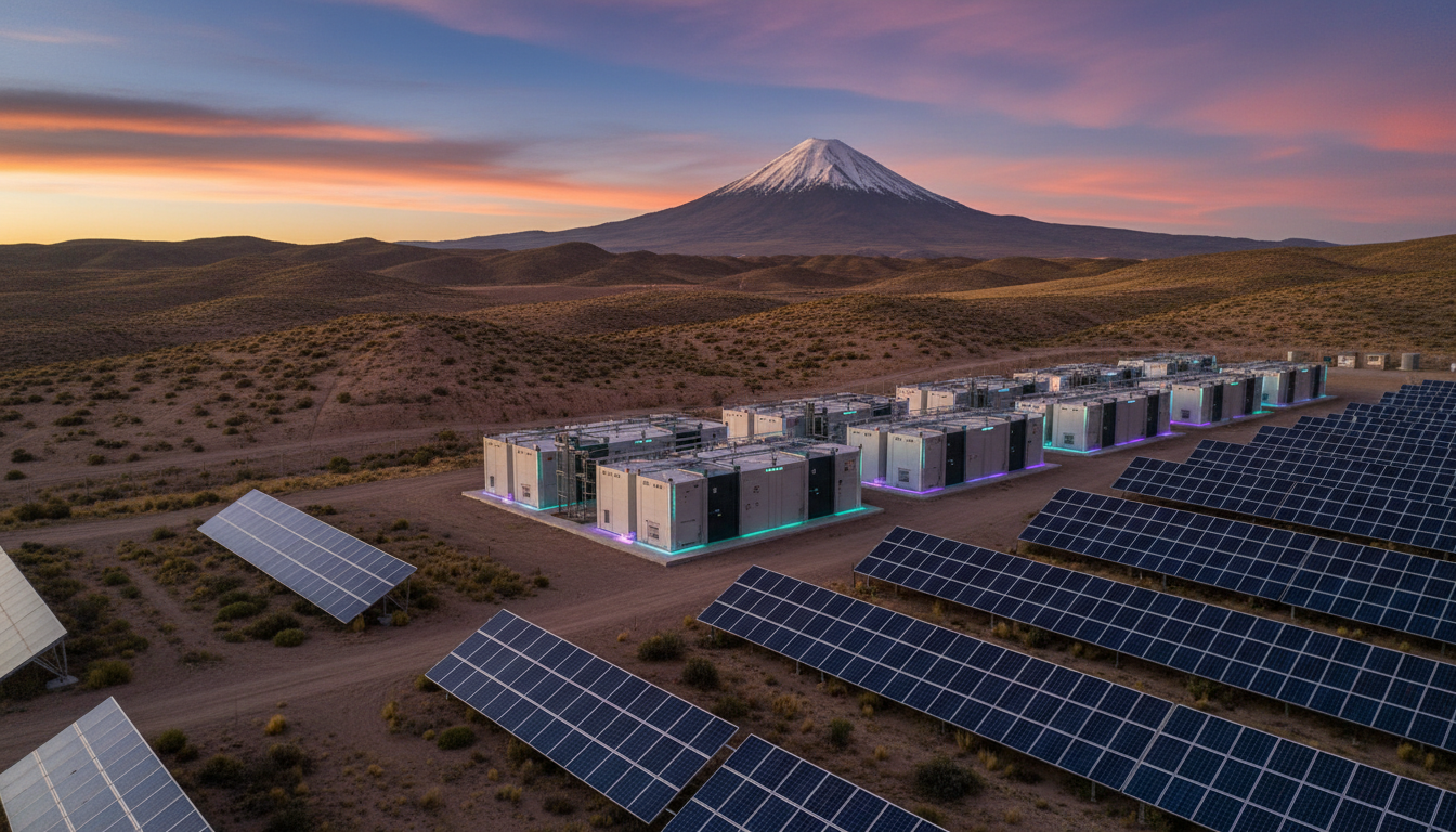 Grid-scale battery storage and solar for Latin America